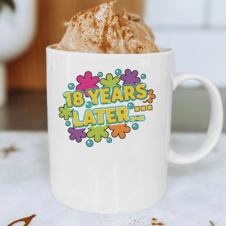 Cartoons Retro 18 Years Later Groovy Pop Art Nostalgia Graphic Print Coffee Mug