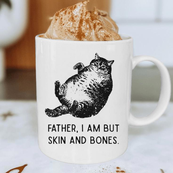 Cat Father I Am But Skin And Bones Cat Dad Meme Humor Graphic Print Coffee Mug