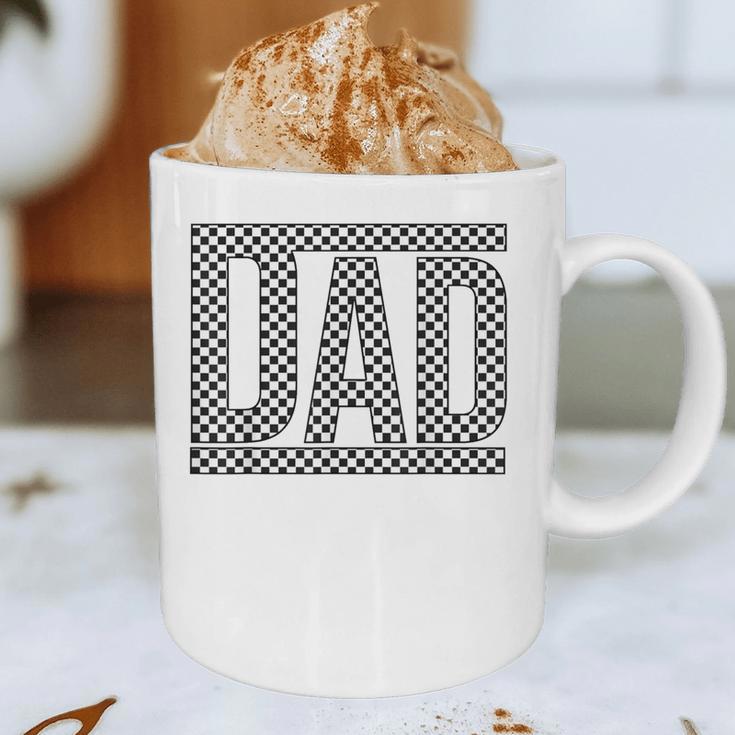 Checkered Dad Father's Day For Dad Family Graphic Print Coffee Mug Checkered Dad Father's Day For Dad Family Graphic Print Coffee Mug