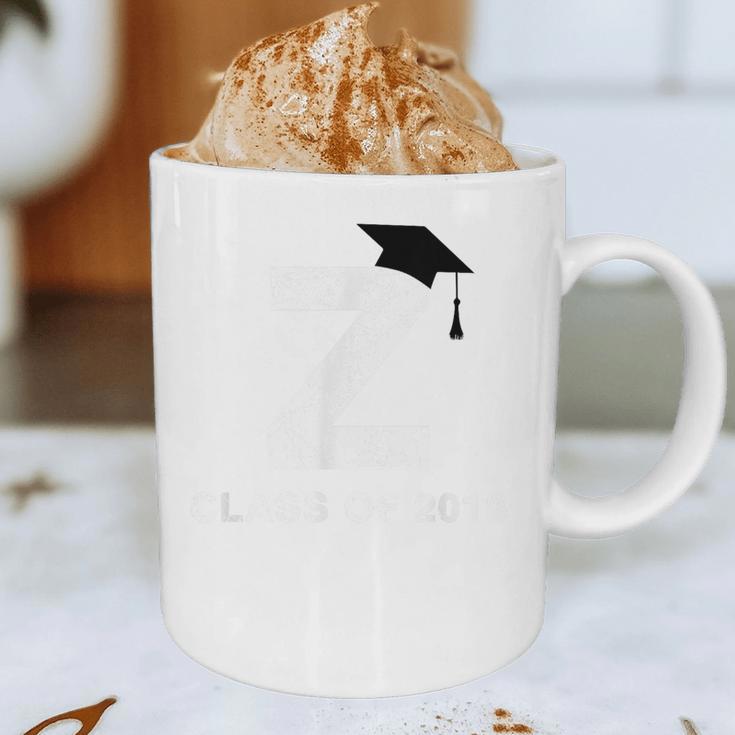 Class Of 2018 Last Name Letter Z Graduation Graphic Print Coffee Mug