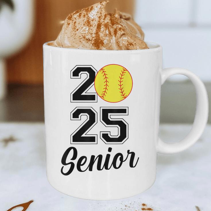 Class Of 2025 Softball Senior Graduation Graduate Women Graphic Print Coffee Mug