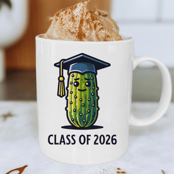 Class Of 2026 Graduation Pickle Trendy Graduate Humor Graphic Print Coffee Mug