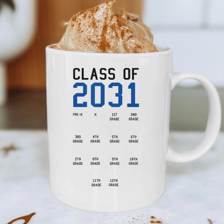 Class Of 2031 Graduation T-Shirt With Space For Handprints Graphic Print Coffee Mug