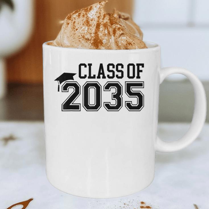Class Of 2035 First Day Of School Graduation Graphic Print Coffee Mug