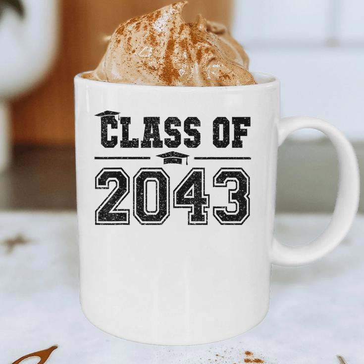 Class Of 2043 Grow With Me Graduation First Day Of School Graphic Print Coffee Mug