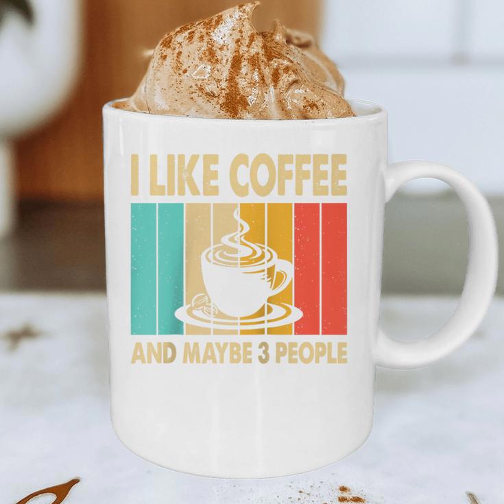 I Like Coffee And Maybe 3 People Introvert Anti-Social Raglan Baseball Tee Graphic Print Coffee Mug I Like Coffee And Maybe 3 People Introvert Anti-Social Raglan Baseball Tee Graphic Print Coffee Mug