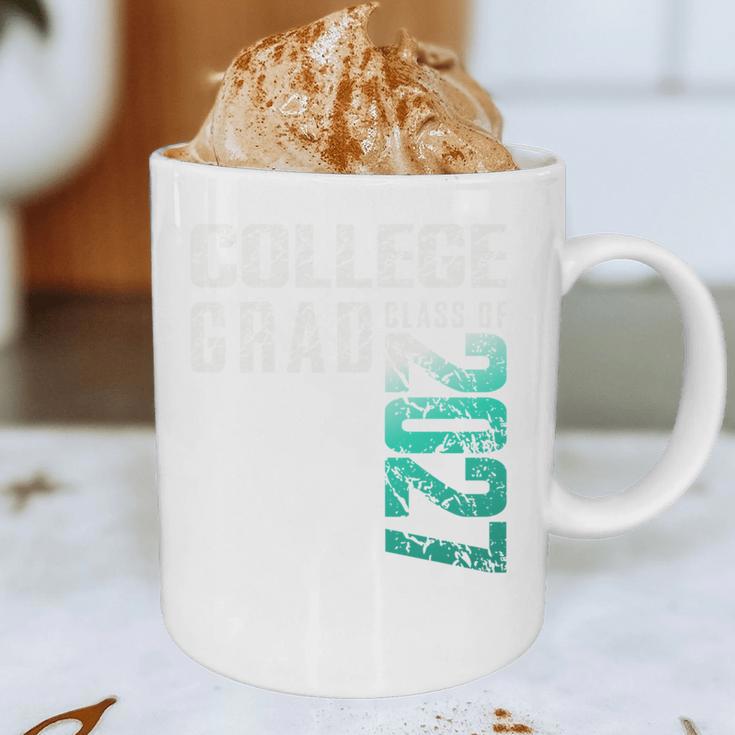 College Grad Class Of 2027 Graduation Graphic Print Coffee Mug