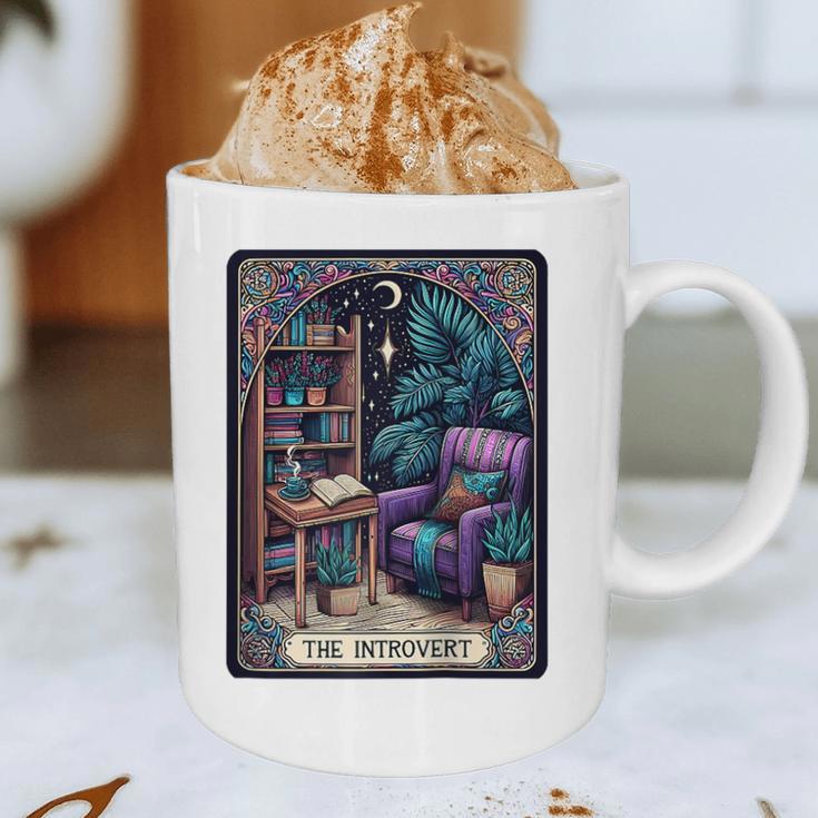 Color Graphic The Introvert Tarot Card Raglan Baseball Tee Graphic Print Coffee Mug