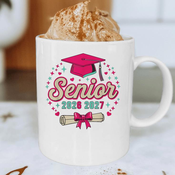 Coquette Pink Bow Senior 2026 2027 Graduation Graphic Print Coffee Mug