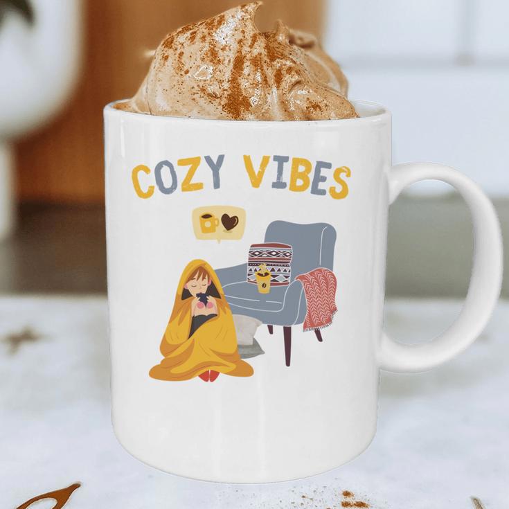 Cozy Vibes Atmospheric Introvert Graphic Print Coffee Mug