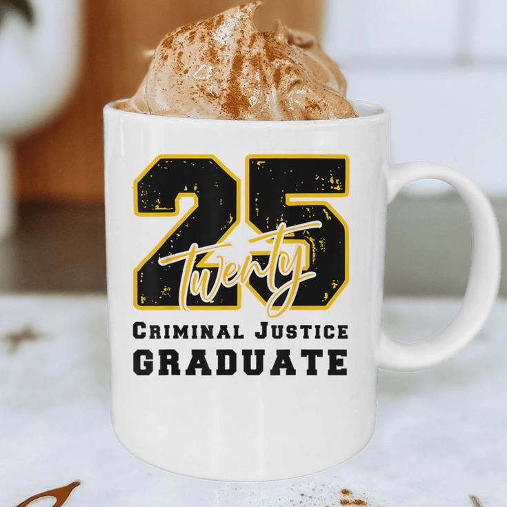 Criminal Justice Graduate Graduated Class Of 2025 Graduation Graphic Print Coffee Mug