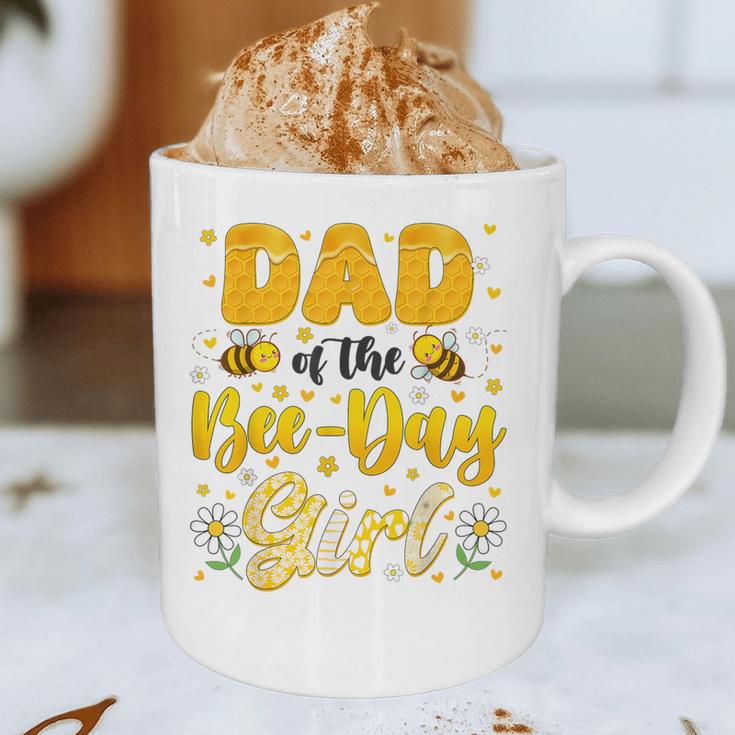 Dad Of The Bee Day Girl Flower Birthday Family Matching Graphic Print Coffee Mug