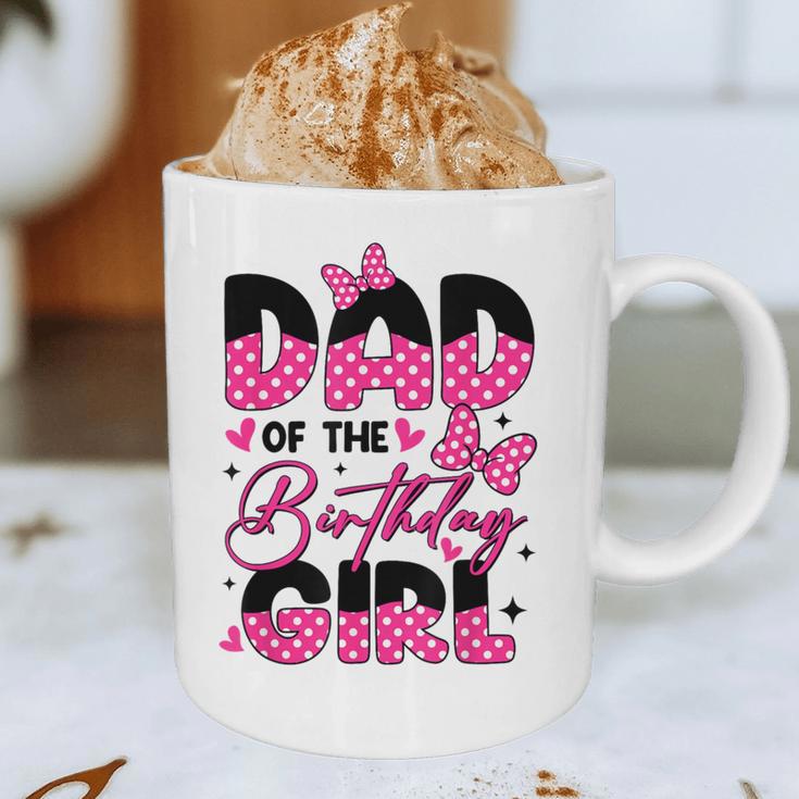 Dad Of The Birthday Girl Pink Family Birthday Girls Party Graphic Print Coffee Mug