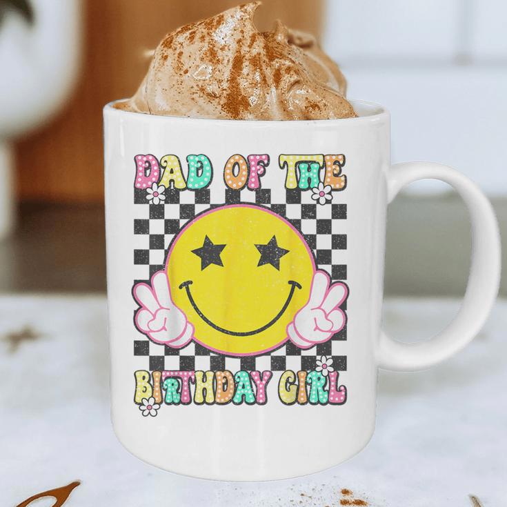 Dad Of The Birthday Girl Retro Family Matching Party Bday Graphic Print Coffee Mug