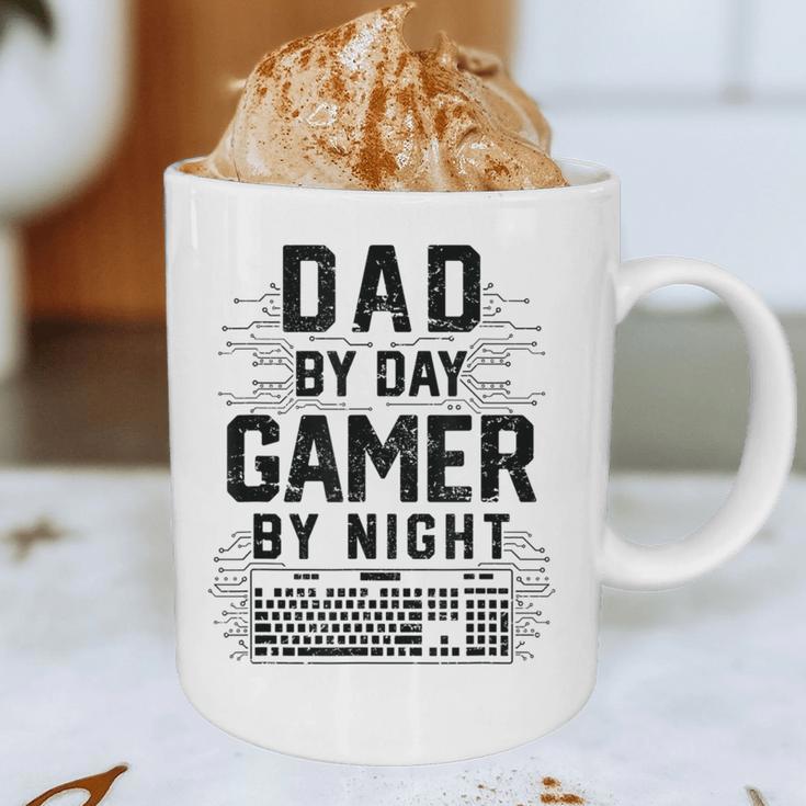 Dad By Day Gamer By Night Father's Day Gaming Graphic Print Coffee Mug