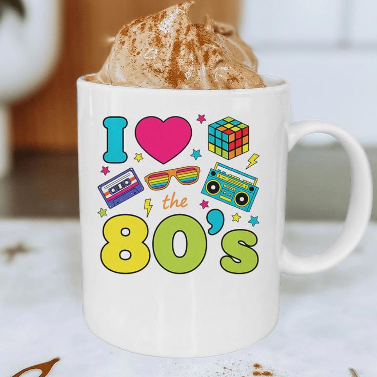 Dad I Love The 80's Retro 80s Nostalgia For Dad Premium Tri-Blend Graphic Print Coffee Mug