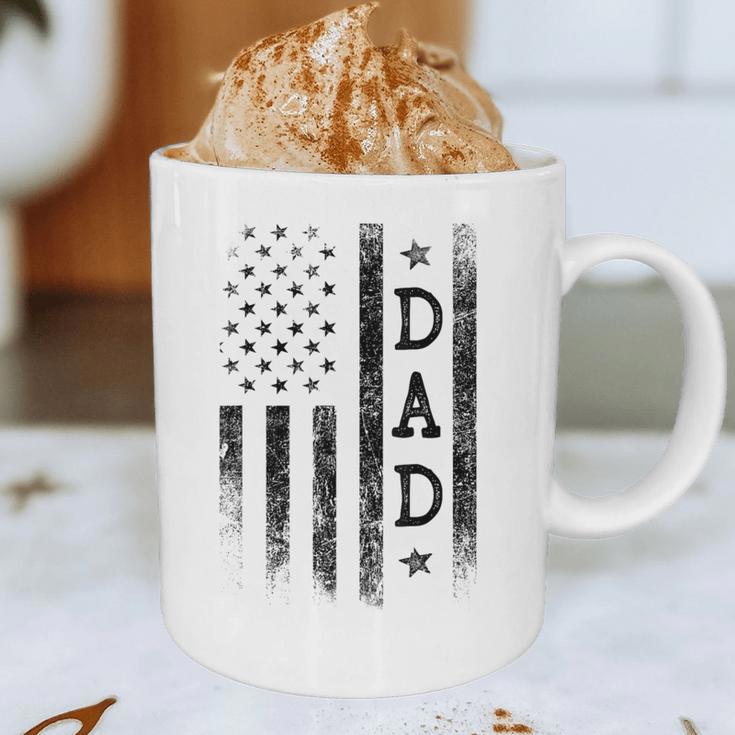 Dad Patriotic American USA Flag Father's Day Dad Graphic Print Coffee Mug