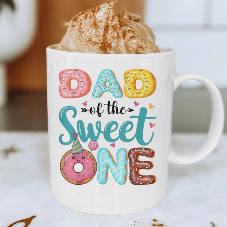Dad Of The Sweet One 1st Birthday Girl Donut Party Graphic Print Coffee Mug Dad Of The Sweet One 1st Birthday Girl Donut Party Graphic Print Coffee Mug