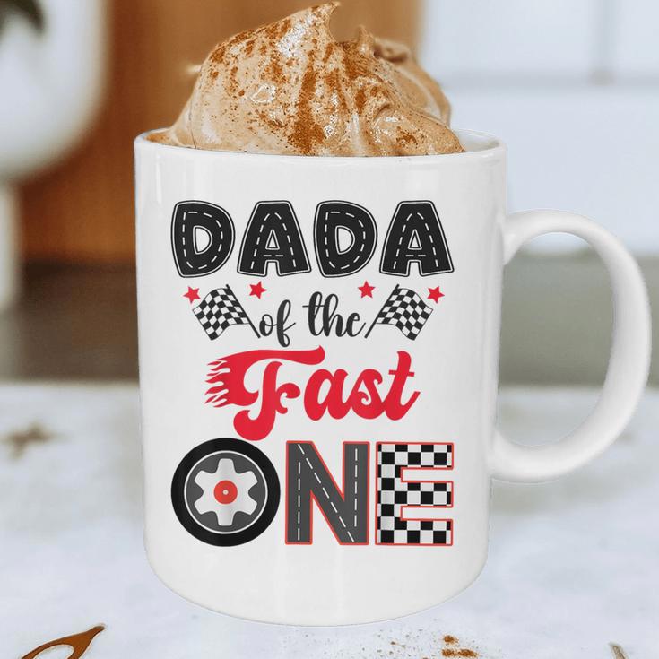 Dada Of The Fast One Car Racing Dad 1St Birthday Boy Graphic Print Coffee Mug