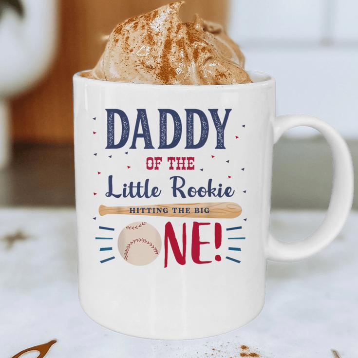 Daddy Dad First Birthday Little Rookie Baseball The Big One Graphic Print Coffee Mug