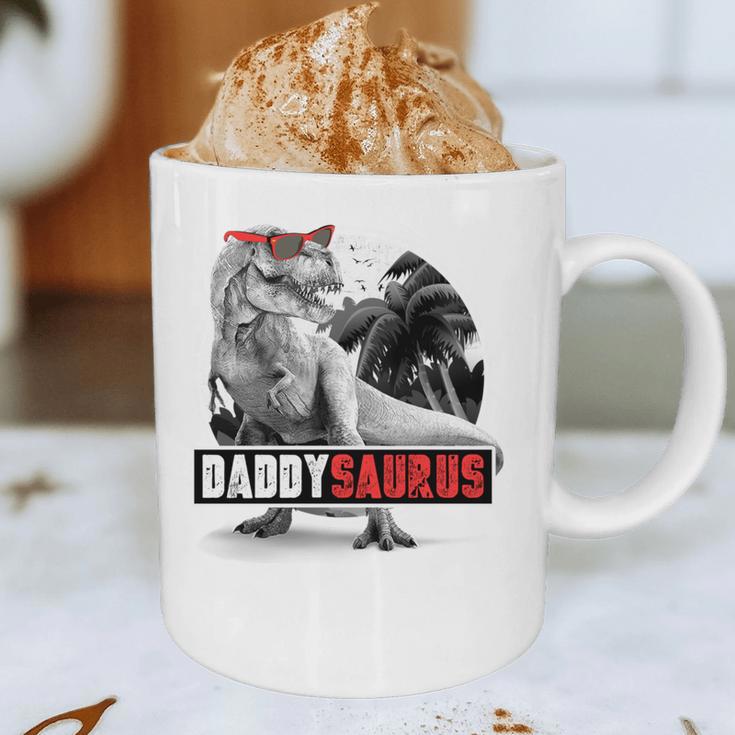 Daddysaurus T-Rex Dad Dinosaur Daddy Saurus Fathers Day Graphic Print Coffee Mug