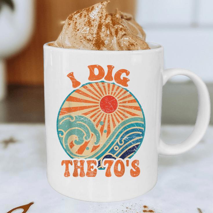I Dig The 70s Aesthetic Nostalgia 1970's Retro 70s Party Graphic Print Coffee Mug I Dig The 70s Aesthetic Nostalgia 1970's Retro 70s Party Graphic Print Coffee Mug