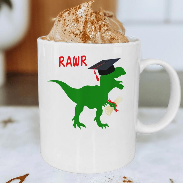Dinosaur Rawr Diploma Graduate Graduation Graphic Print Coffee Mug