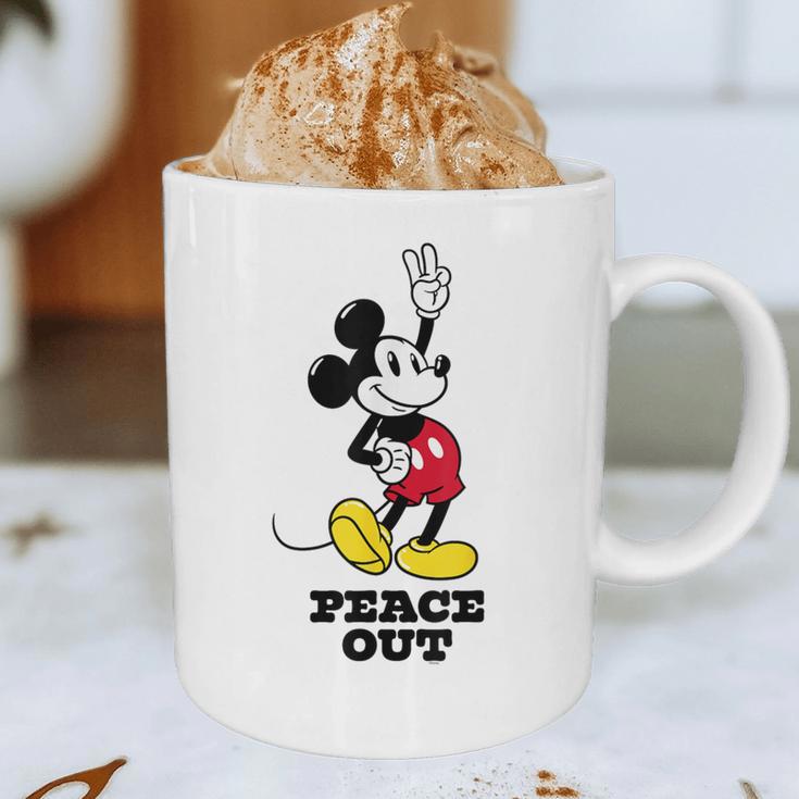 Disney Mickey Mouse Peace Out Totally Retro Graduation Graphic Print Coffee Mug