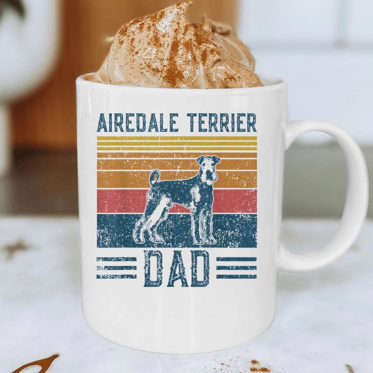 Dog Airedale Terrier Dad Vintage Airedale Terrier Dad Graphic Print Coffee Mug