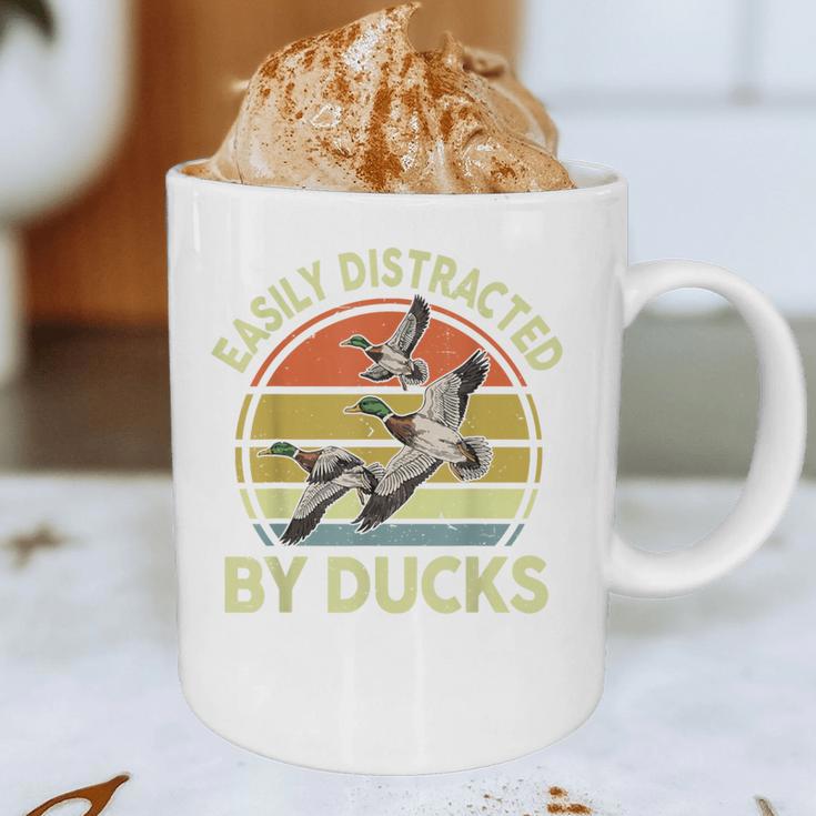 Easily Distracted Duck Hunting Dad Hunter Son Daughter Graphic Print Coffee Mug