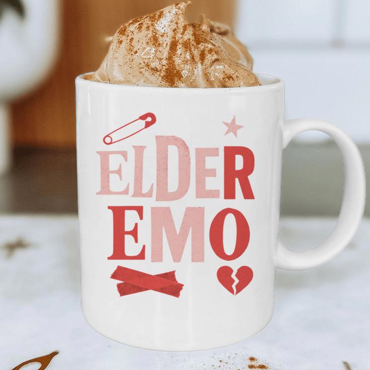 Elder Emo Retro Punk Typography Nostalgia Graphic Print Coffee Mug