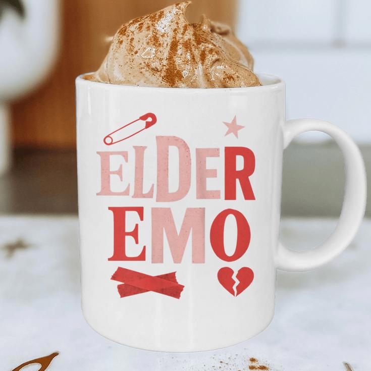 Elder Emo Retro Punk Typography Nostalgia Graphic Print Coffee Mug Elder Emo Retro Punk Typography Nostalgia Graphic Print Coffee Mug