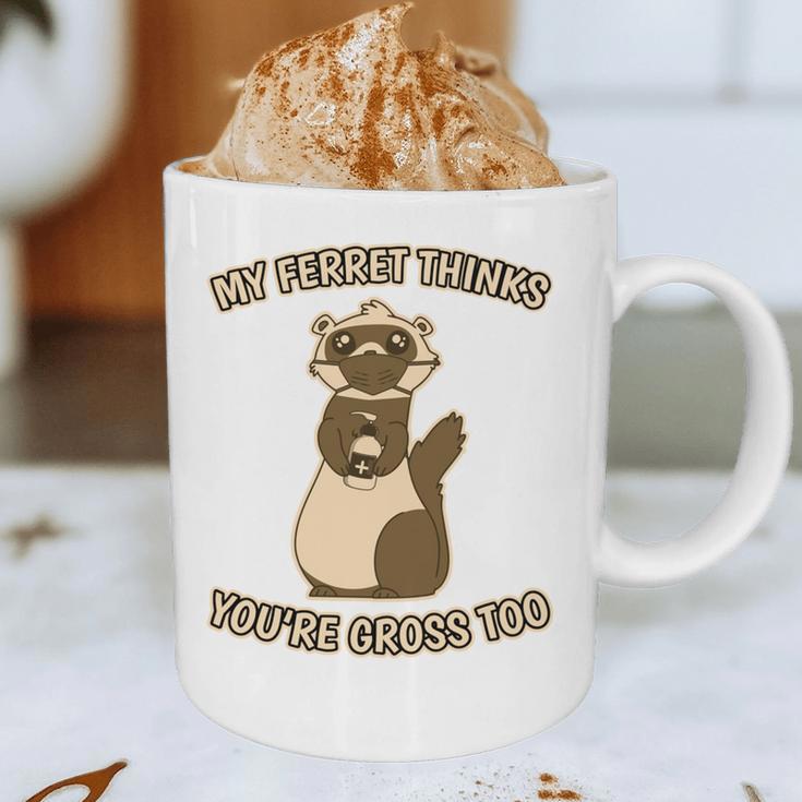 Ew People Ferret Saying Mask Introvert Ferrets Graphic Print Coffee Mug Ew People Ferret Saying Mask Introvert Ferrets Graphic Print Coffee Mug