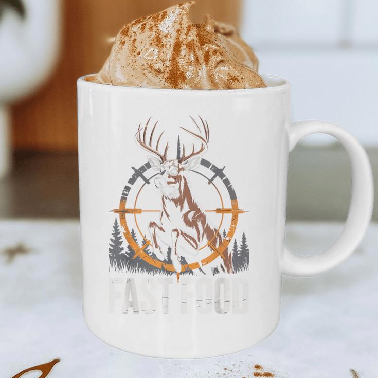 Fast Food Deer Hunting Hunter Dad Tail Buck Graphic Print Coffee Mug