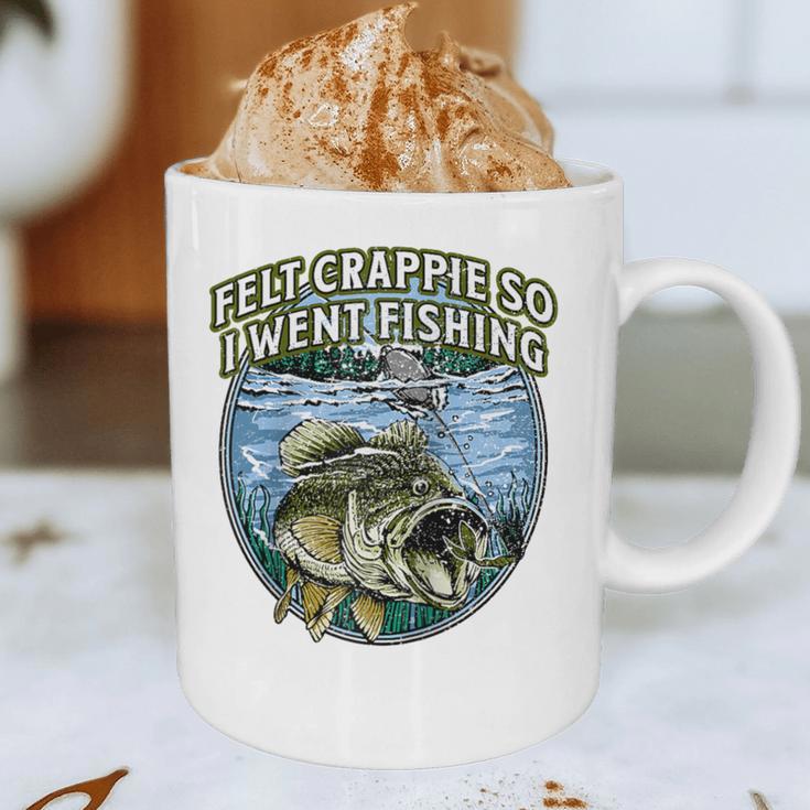 Felt Crappie So I Went Fishing Introvert Lakes Antisocial Raglan Baseball Tee Graphic Print Coffee Mug
