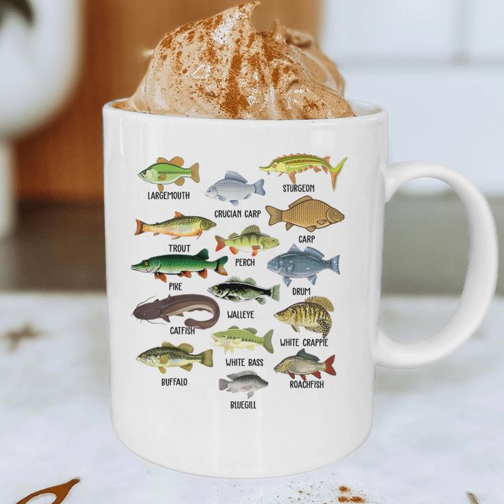Fishing-Shirt Types Of Freshwater Bass Fish Dad Jokes Graphic Print Coffee Mug Fishing-Shirt Types Of Freshwater Bass Fish Dad Jokes Graphic Print Coffee Mug