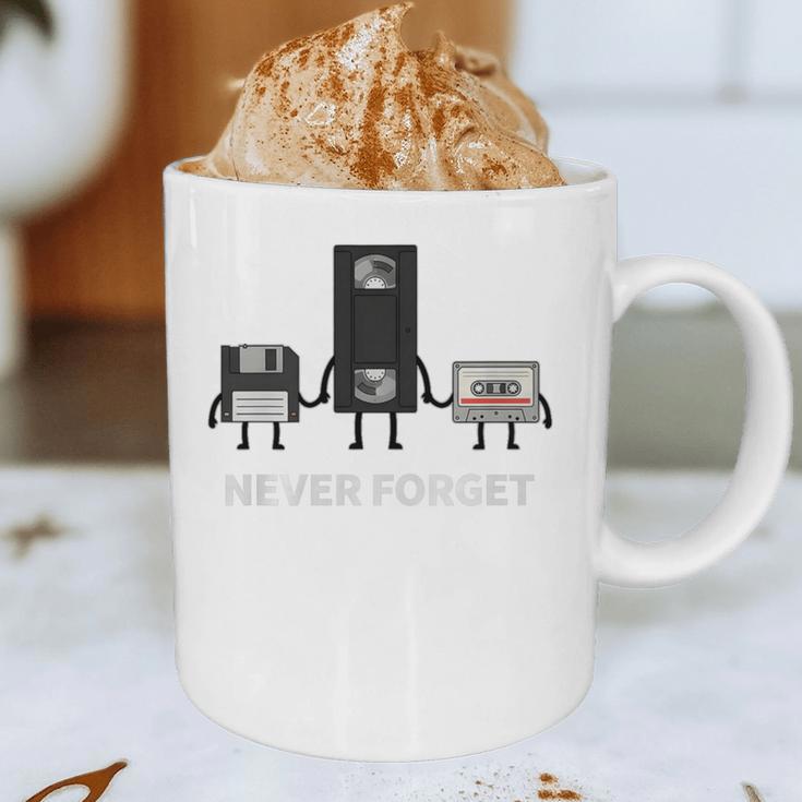 Never Forget Retro Nostalgia Tapes Throwback 80s Premium Tri-Blend Graphic Print Coffee Mug