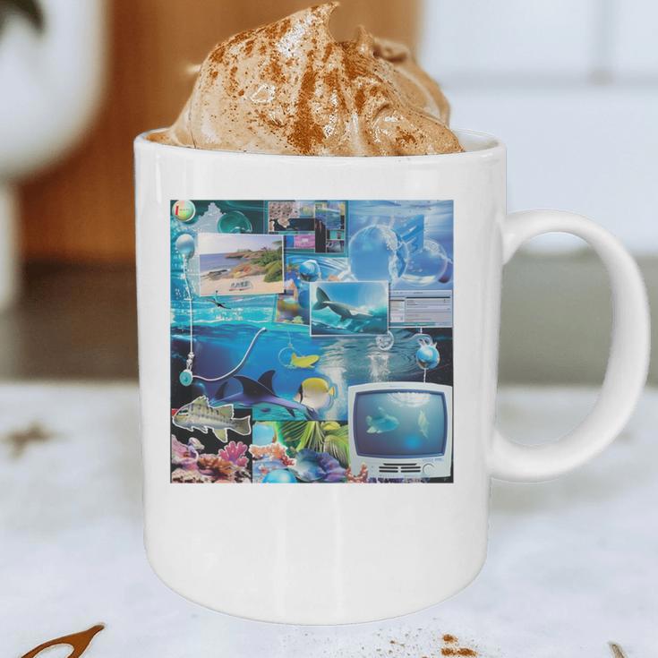 Frutiger Aero Retro Vibes Graphic Print Coffee Mug