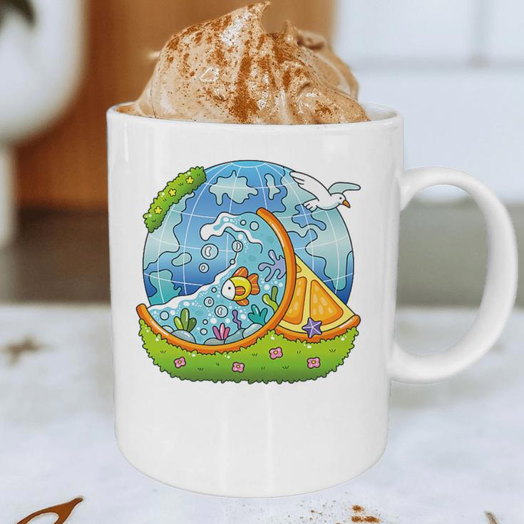 Frutiger Aero Y2K Fashion Trends Statement Piece Tech Orange Premium Graphic Print Coffee Mug
