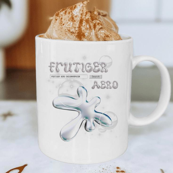 Frutiger Aero Y2K Fashion Trends Statement Piece Tech Orb Premium Tri-Blend Graphic Print Coffee Mug