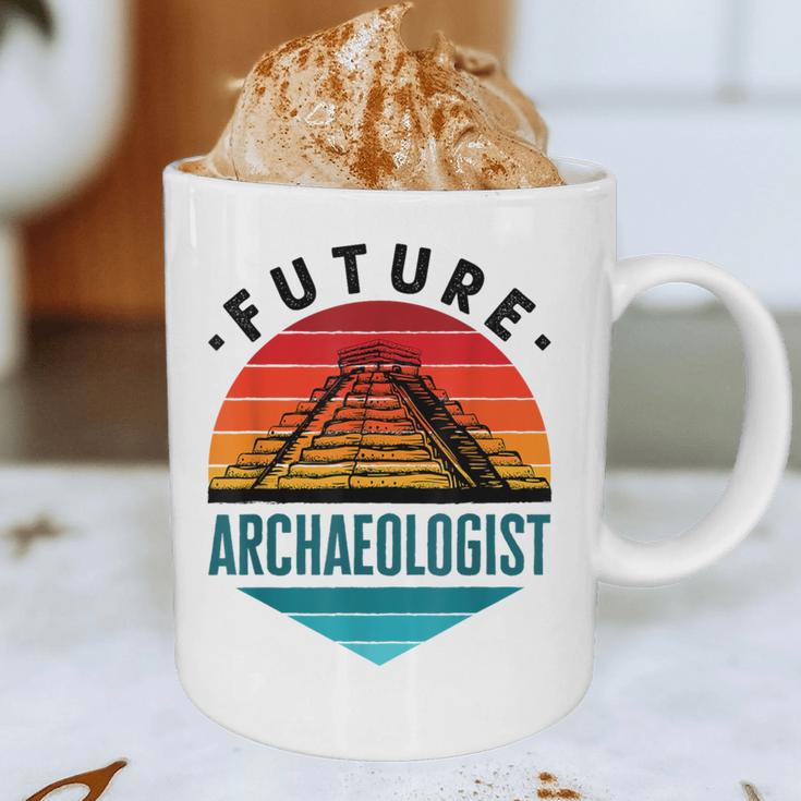 Future Archaeologist Pyramid Archaeology Student Graduation Graphic Print Coffee Mug