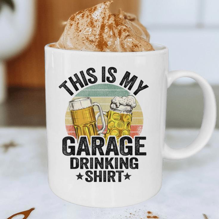 Garage Drinker Dad Vintage Beer This Is My Garage Drinking Graphic Print Coffee Mug