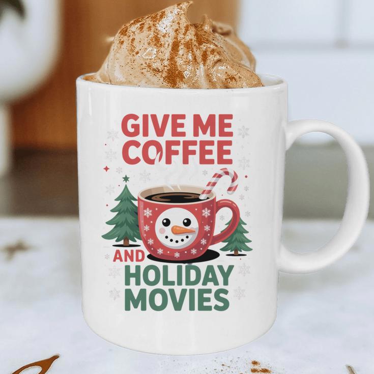 Give Me Coffee And Holiday Movies Introvert Christmas Graphic Print Coffee Mug Give Me Coffee And Holiday Movies Introvert Christmas Graphic Print Coffee Mug