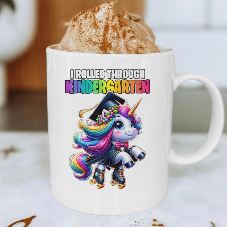 Graduation Kindergarten Unicorn Roller Skate Girls Grad Graphic Print Coffee Mug