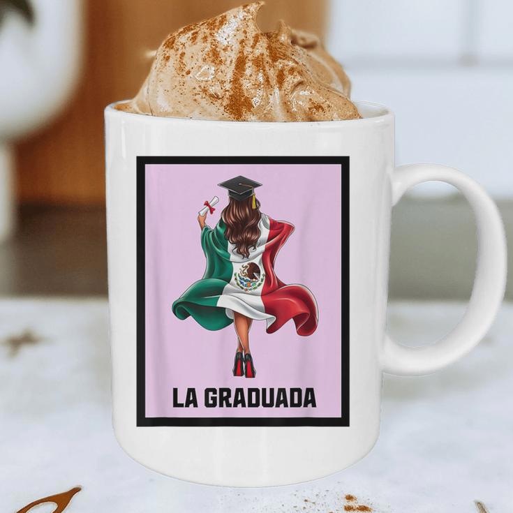 Graduation Latina Educated La Graduada Mexican Bingo Card Graphic Print Coffee Mug