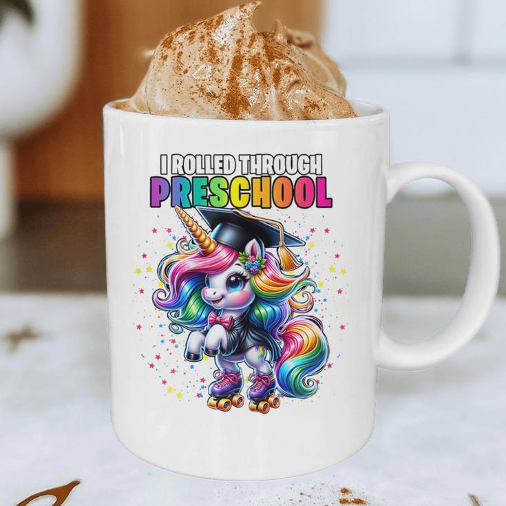 Graduation Preschool Unicorn Roller Skate Girls Pre-K Grad Graphic Print Coffee Mug