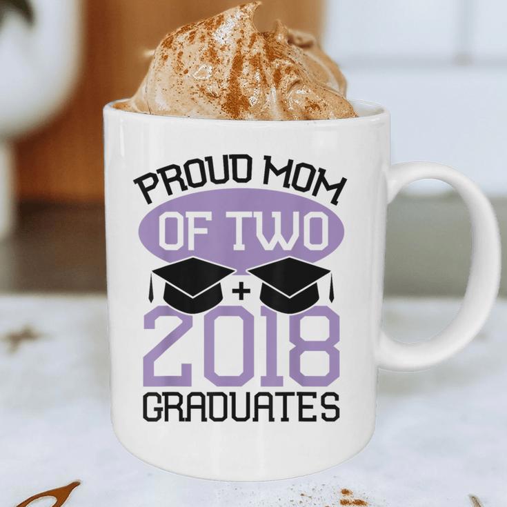 Graduation Shirt For Mom Of Twins Proud Mom Twins Tee Graphic Print Coffee Mug
