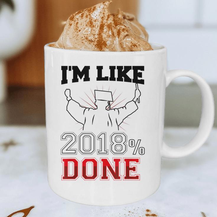 GraduationShirt I'm Like 2018 Done Class Of Graphic Print Coffee Mug