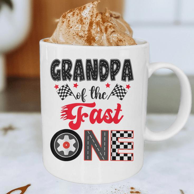 Grandpa Of The Fast One Car Racing Dad 1St Birthday Boy Graphic Print Coffee Mug Grandpa Of The Fast One Car Racing Dad 1St Birthday Boy Graphic Print Coffee Mug
