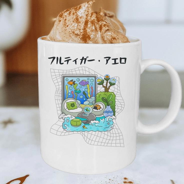 Grass Fun UI UX Er Computer Retro Fish Frutiger Aero Graphic Print Coffee Mug